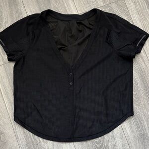 Lululemon Black Mesh Women's Top 4